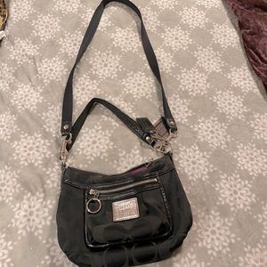 Black Poppy coach bag